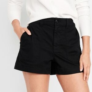 Old Navy - Black OG Chino High Rise Shorts